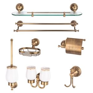 Set accesorii baie TRENDYS, bronz antichizat, 7 piese