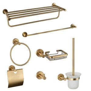 Set accesorii baie TRENDYS, bronz antichizat, 7 piese
