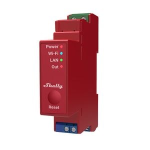 Releu inteligent Shelly Pro 1PM - 1canal cu contor de energie, WiFi, LAN, sina DIN, control aplicatie, compatibil Amazon Alexa, Google Assistant si Home Assistant