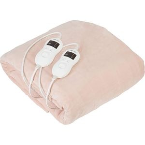 Patura electrica sub cearceaf Camry CR7424, incalzire pentru 2 persoane 160x150 cm, 8 niveluri de incalzire, 2 x 60W