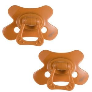 Set 2 x suzete Difrax, natural, pumpkin, 12+ luni