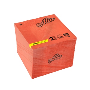 Servetele rosii din Hartie Alia, 150 Buc/Set, 33x33 cm, 2 Straturi