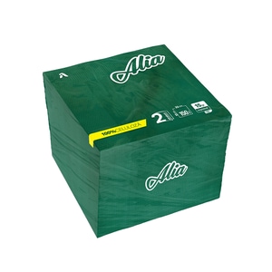 Servetele verde inchis din Hartie Alia, 150 Buc/Set, 33x33 cm, 2 Straturi