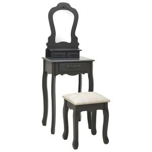 Masa de toaleta VidaXL, Gri, 50x59x136 cm
