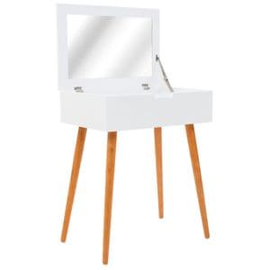 Masa de toaleta VidaXL, Alb, 60x40x75 cm