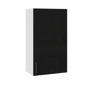 Corp superior de bucatarie Sani Glamur, 40x30x72 cm, negru lucios