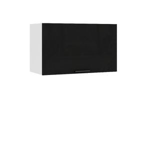 Corp superior de bucatarie Sani Glamur, 60x30x36 cm, negru lucios