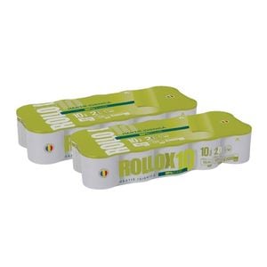 Set hartie igienica Rollox, 2 x 10 role/set, 2 straturi, alb