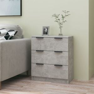 Masuta de cafea VIDAXL, lemn prelucrat, 60x30x70 cm, gri beton