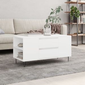 Masuta de cafea VIDAXL, lemn prelucrat, 102x44.5x50 cm, alb