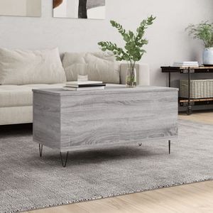 Masuta de cafea VIDAXL, lemn compozit, 90x44.5x45 cm, gri sonoma