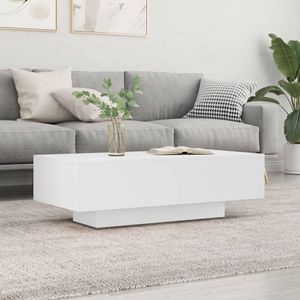 Masuta de cafea VIDAXL, lemn prelucrat, 100x49.5x31 cm, alb