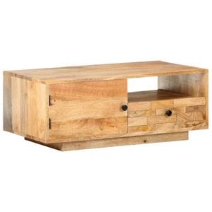 Masuta de cafea VIDAXL, lemn masiv de mango, 90x50x35 cm