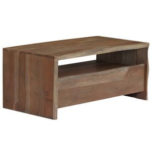 Masuta de cafea VIDAXL, lemn masiv de acacia, 90x50x40 cm, gri