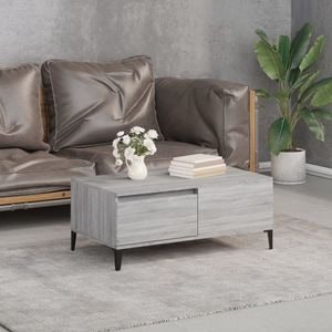 Masuta de cafea VIDAXL, 2 persoane, Lemn, 50 x 90 x 36 cm, Gri