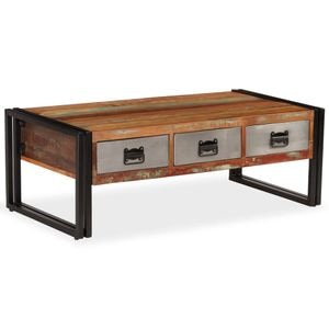 Masuta de cafea VIDAXL, 2 persoane, Lemn, 50 x 100 x 35 cm, Maro