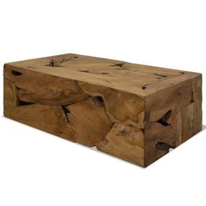 Masuta de cafea VIDAXL, 2 persoane, Lemn, 50 x 90 x 30 cm, Maro