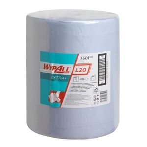 Lavete Kimberly-Clark Wypall, L20 Airflex, 500 bucati/rola, 2 straturi, albastra