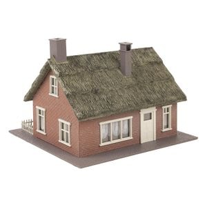 Kit casa cu acoperis de stuf Faller, scala 1:87, 28 piese, 120 x 100 x 84 mm