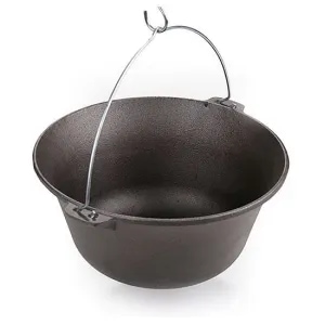 Ceaun fonta, cu maner din inox, diametru 48 cm, 22 litri 
