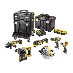 Set combo 6 scule Dewalt DCK685P3T-QW, DCD796 + DCF887 + DCG405 + DCH273 + DCS355 + DCS570 + 3 x DCB184 + incarcator DCB115