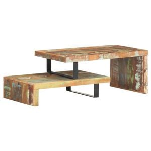 Set mese de cafea VIDAXL, 2 persoane, Lemn, 50 x 90 x 40 cm, Maro