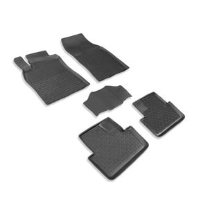 Set covorase auto SEINTEX, pentru RENAULT Fluence 2009-2015, 5 bucati, negru
