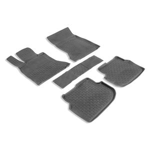 Set de covorase auto SEINTEX, pentru BMW Seria 5 F10 2010-2013 Pre-Facelift, 5 bucati, negru