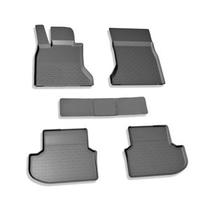 Set de covorase auto SEINTEX, pentru BMW Seria 5 F10 2013-2016 Facelift, 5 bucati, negru