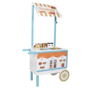 Toneta pe roti pentru inghetata, PROCART, 2 sertare, accesorii incluse, roti mobile, 68x31.5x118 cm, MDF