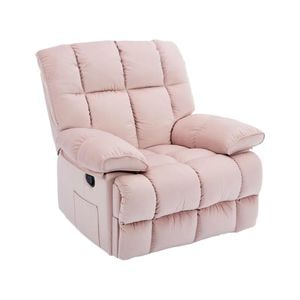 Fotoliu cu recliner KJC4423, textil, 100 x 106 x 107 cm, roz