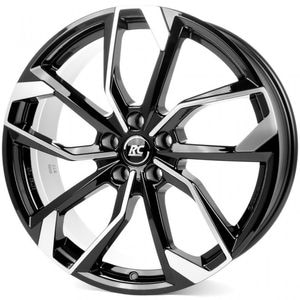 Janta aliaj RC DESIGN RC34 Schwarz Glanz Voll-Poliert, 8J x 18", 5, PCD 108, ET45