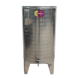Butoi, confectionat din inox, forma cilindrica, robust, rezistent, cu capac flotant, robinet si picioare, 640 x 1300 x 0.6 mm, 320 litri