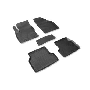 Set covorase auto SEINTEX, pentru, pentru FORD Focus II 2004-2011, 5 bucati, negru
