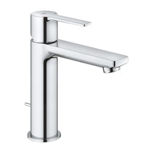 Baterie lavoar Grohe Lineare 32114001, 3/8'', marimea S, monocomanda, cartus ceramic, evacuare cu tija, crom