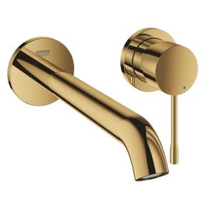 Baterie lavoar Grohe Essence 19967GL1, 1/2'', montare pe perete, monocomanda, 230 mm, lucios, auriu