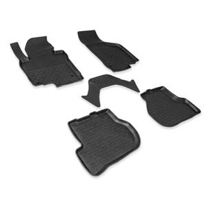Set covorase auto SEINTEX, pentru SKODA Octavia II 2004-2013, 5 bucati, negru