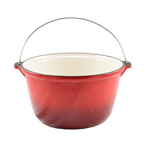 Ceaun fonta emailat, 4l, rosu