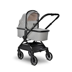 Carucior set 3 in 1 Lorelli Reya, maner reversibil, pana la 22 kg, Grey