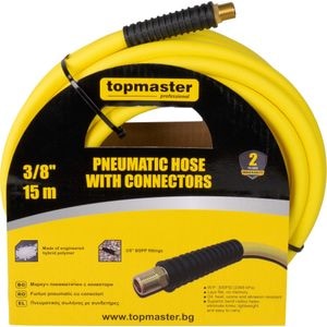 Furtun pneumatic Topmaster 344109, 3/8", 15 m cu conectori