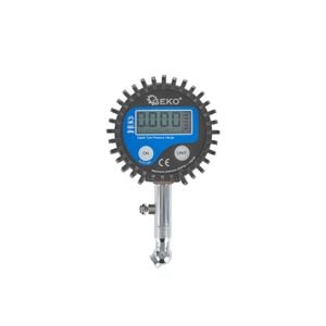 Manometru electronic Geko G01274 cu afisaj digital pentru verificare presiune anvelope