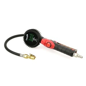 Pistol profesional Tvardy T00241 pentru umflat cu manometru, 0-18 bar
