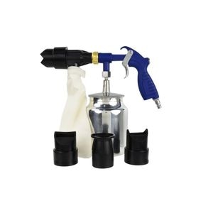 Pistol de sablare cu rezervor si recuperator Geko G01197, 4 duze, 200 L / min, 1L