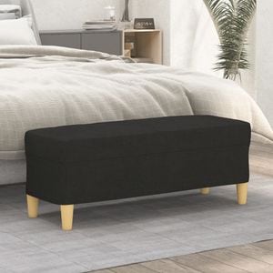 Banca VIDAXL, textil, 100 x 35 x 41 cm, negru