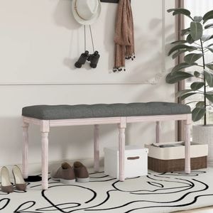 Banca VIDAXL, textil, 110 x 40 x 49 cm, gri