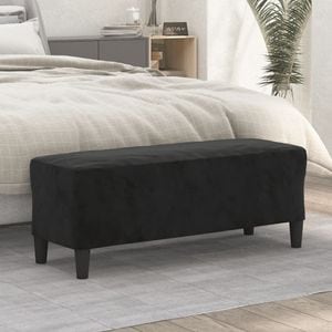 Banca VIDAXL, catifea, 100 x 35 x 41 cm, negru
