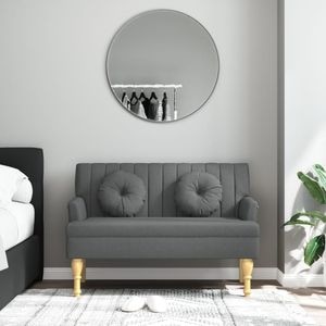 Bancheta cu perne VIDAXL, textil, 113 x 64 x 75 cm, gri