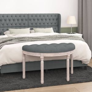 Banca VIDAXL, textil, 81 x 41 x 49 cm, gri