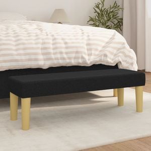 Banca VIDAXL, textil, 100 x 30 x 30 cm, negru