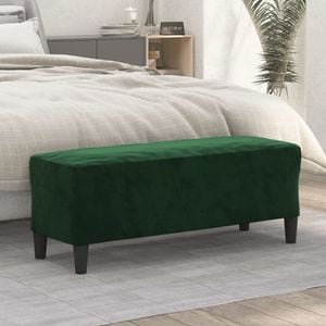Banca VIDAXL, catifea, 100 x 35 x 41 cm, verde
